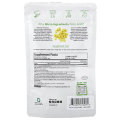 Micro Ingredients, Folic Acid, 1,000 mcg, 500 Softgels