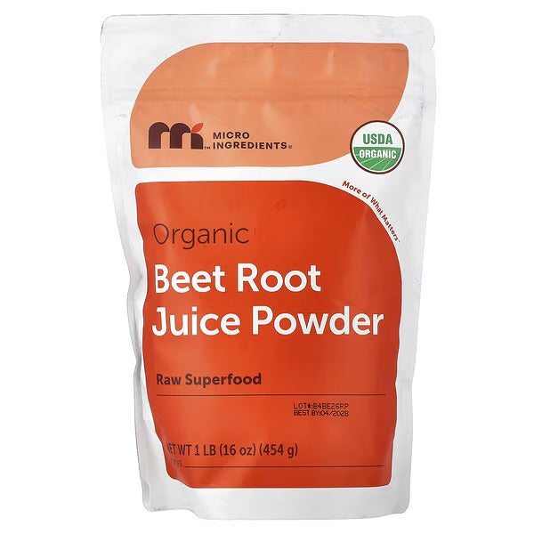 Micro Ingredients, Organic Beetroot Juice Powder, 454 g (1 lb)