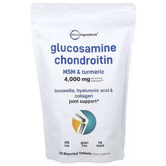 Micro Ingredients, Glucosamine Chondroitin, MSM & Turmeric, 300 Bisected Tablets