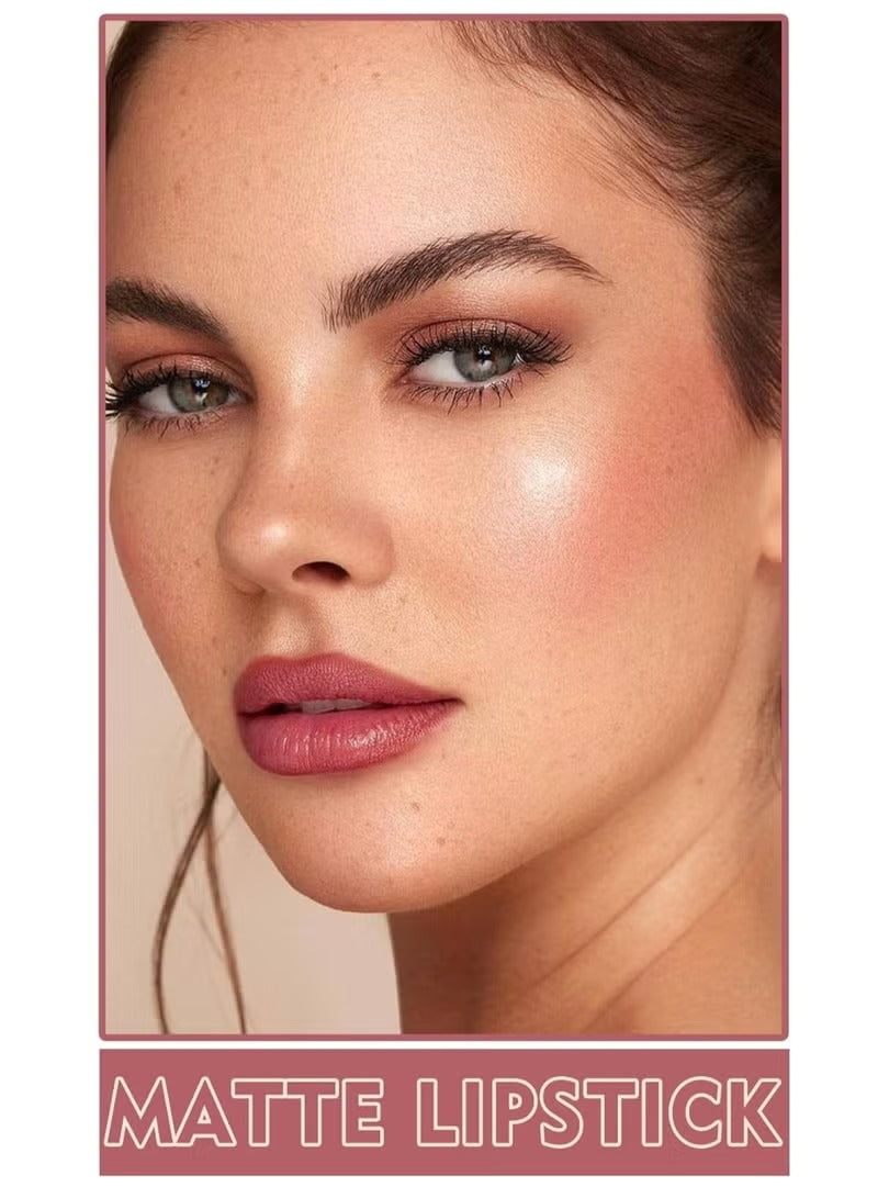 Matte Lazy Lipstick- Bright Red (Shade 06)