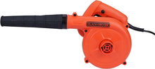 BLACK+DECKER orange electric blower/vacuum with black grip and power cord
