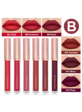 Matte Lip Gloss Set 6-Piece Long Lasting Non-Stick Cup Nude Lip Gloss (Model B)