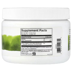 Swanson Vitamins 100% Organic Lion's Mane Mushroom Powder, 4.23 oz (120 g)