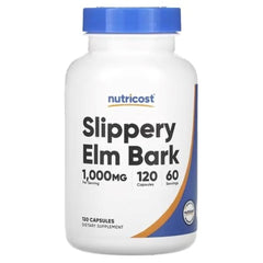 Nutricost Slippery Elm Bark 500mg – 120 Capsules | Herbal Digestive Support Supplement