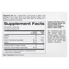 California Gold Nutrition Collagen Peptides + Vitamin C & Hyaluronic Acid, Pomegranate Flavor, 30 Packets (5.38 g Each)