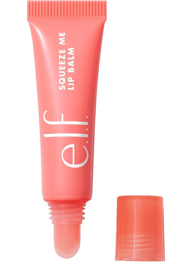 e.l.f. Cosmetics Squeeze Me Lip Balm Strawberry – Moisturizing Tinted Lip Balm with Hyaluronic Acid - Mumzar