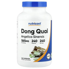 Nutricost Dong Quai 565 mg Supplement – Traditional Herbal Support – 240 Capsules