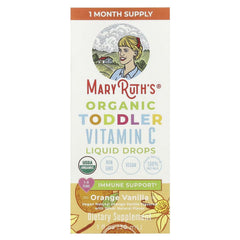 MaryRuth's organic toddler vitamin C liquid drops, 1-3 years, orange vanilla (30 ml)