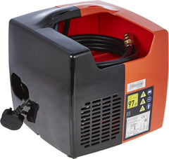 Black & Decker 8 Bar Air Compressor, 1.5 HP Motor, Tankless, 180 l/min Air Flow, Includes Versatile Nozzles & Accessories, Orange