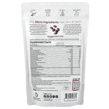 Hair Skin Nails supplement pouch back panel with Supplement Facts and ingredient list