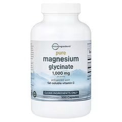 Micro Ingredients, Pure Magnesium Glycinate With Vitamin C, 300 Capsules