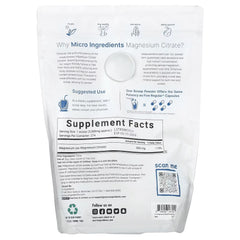 Micro Ingredients, Magnesium Citrate, Unflavoured, 2 lb (907 g)