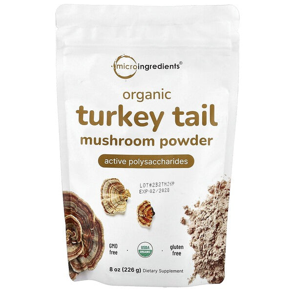 Micro Ingredients, Organic Turkey Tail Mushroom Powder, 226 g (8 oz)