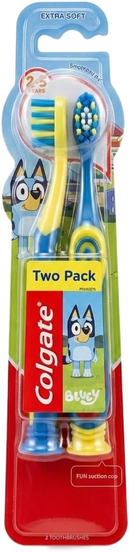 Colgate Kids 2+ years Bluey Extra Soft 2PK Toothbrush