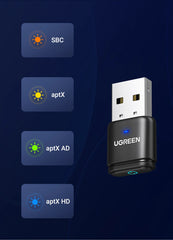 محول صوت USB Bluetooth 5.3 aptX HD AD لجهاز PS5 PS4 Nintendo Switch سماعة رأس مكبر صوت ميكروفون مستقبل بلوتوث