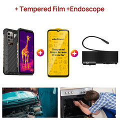 هاتف Ulefone Power Armor 18T Ultra 5G الذكي المتين، Dimensity 7050، ذاكرة وصول عشوائي (RAM) بسعة 512 جيجابايت + ذاكرة وصول عشوائي (RAM) بسعة 24 جيجابايت، حراري من FLIR®، أندرويد 13، بدقة 108 ميجابكسل