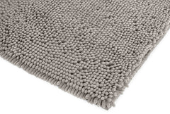 Non-Slip Microfiber Shag Bathroom Rug Mat, 53.3 by 86.3 centimeters, Platinum