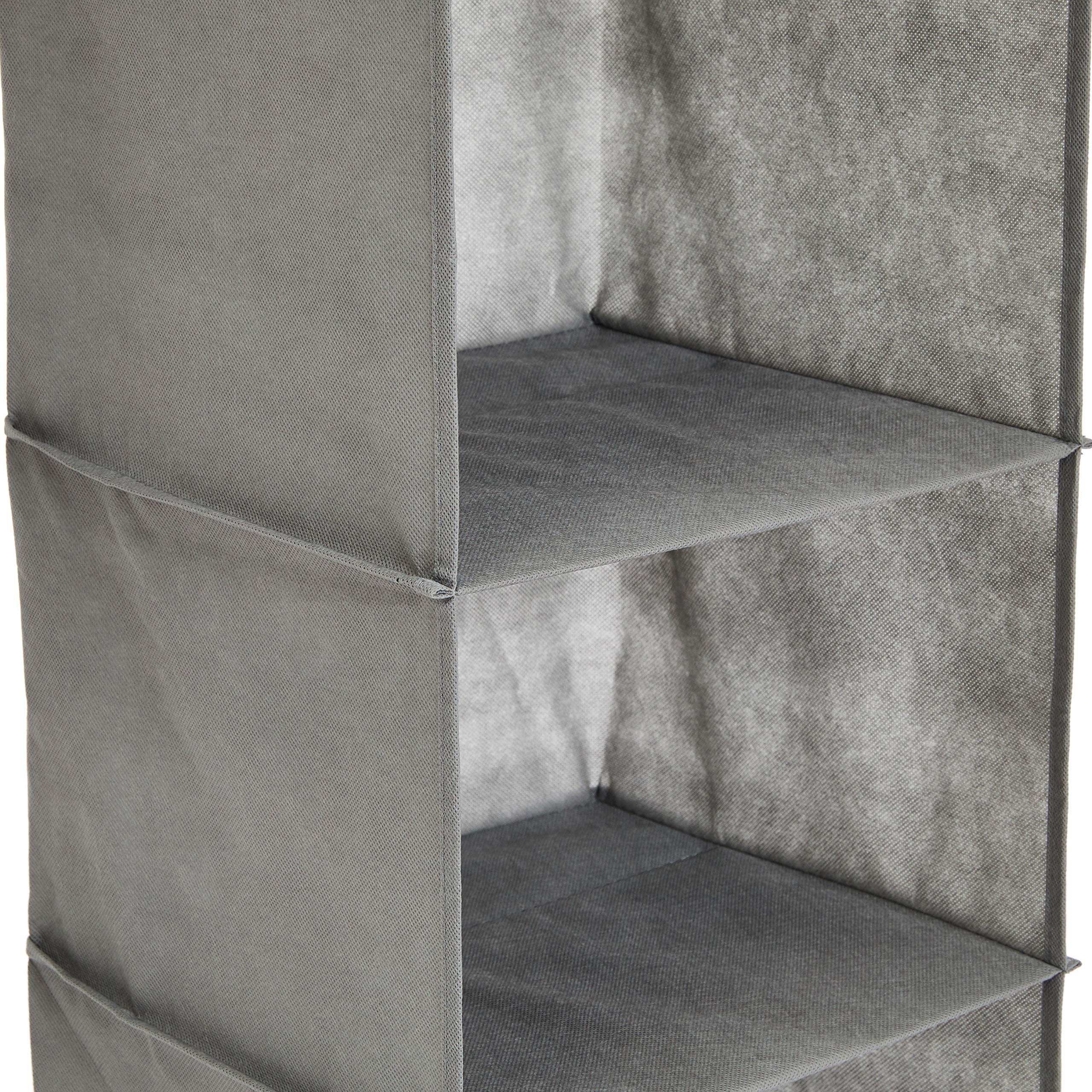6 Tier Hanging Shelf Closet Storage Organizer, AQ-NON1016, 21.59 CM D x 29.21 CM W x 22.86 CM H