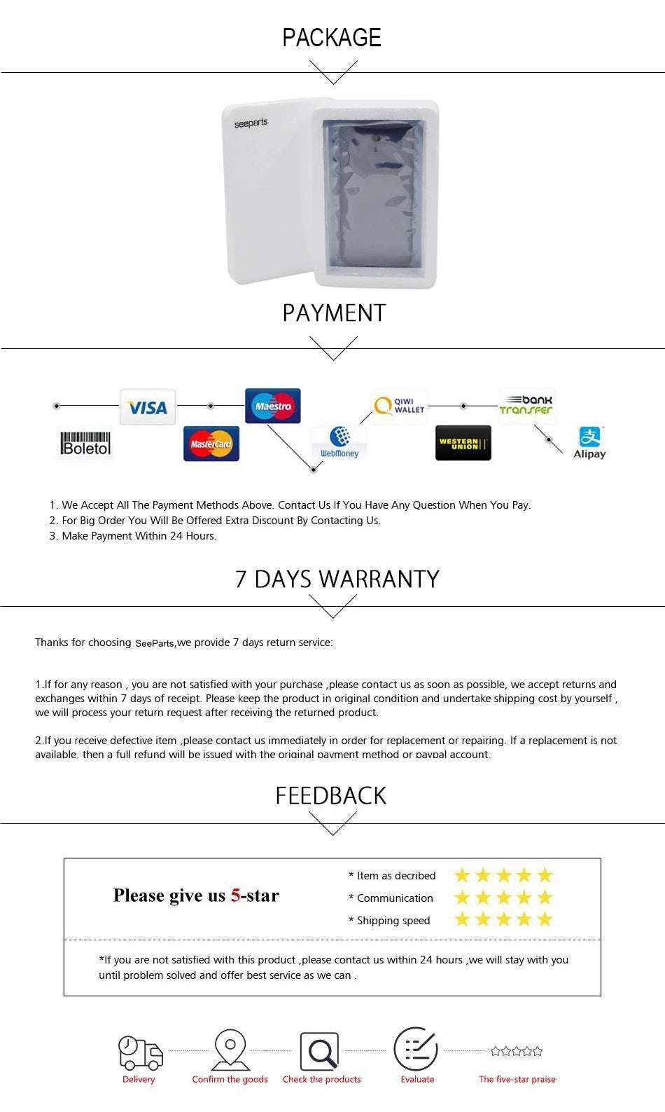 6.0" For Google Pixel 2 XL Battery Cover Door Back Housing Rear Case 5.0" For Google Pixel 2 Battery Door Replacement Parts