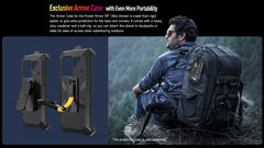 هاتف Ulefone Power Armor 18T Ultra 5G الذكي المتين، Dimensity 7050، ذاكرة وصول عشوائي (RAM) بسعة 512 جيجابايت + ذاكرة وصول عشوائي (RAM) بسعة 24 جيجابايت، حراري من FLIR®، أندرويد 13، بدقة 108 ميجابكسل