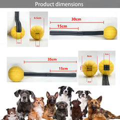 Dog Toy Balls On a Rope for Small Medium Large Dogs Chewers, Durable Interactive Ball for Training Dogs, EVA Foam Ball Floats