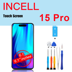 PINZHENG High Quality Screen INCELL LCD OLED For iPhone 14 Pro 15 Plus 13 Pro Max Display For iPhone Replacement With Tools