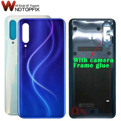 غطاء بطارية خلفي جديد لهاتف Xiaomi Mi CC9 Mi 9 Lite مع غطاء زجاجي وغطاء خلفي لهاتف Xiaomi Mi CC9E Mi A3 وغطاء بطارية خلفي