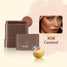 2-in-1 makeup stick, dark brown shade in flat tube (X06 Coconut)