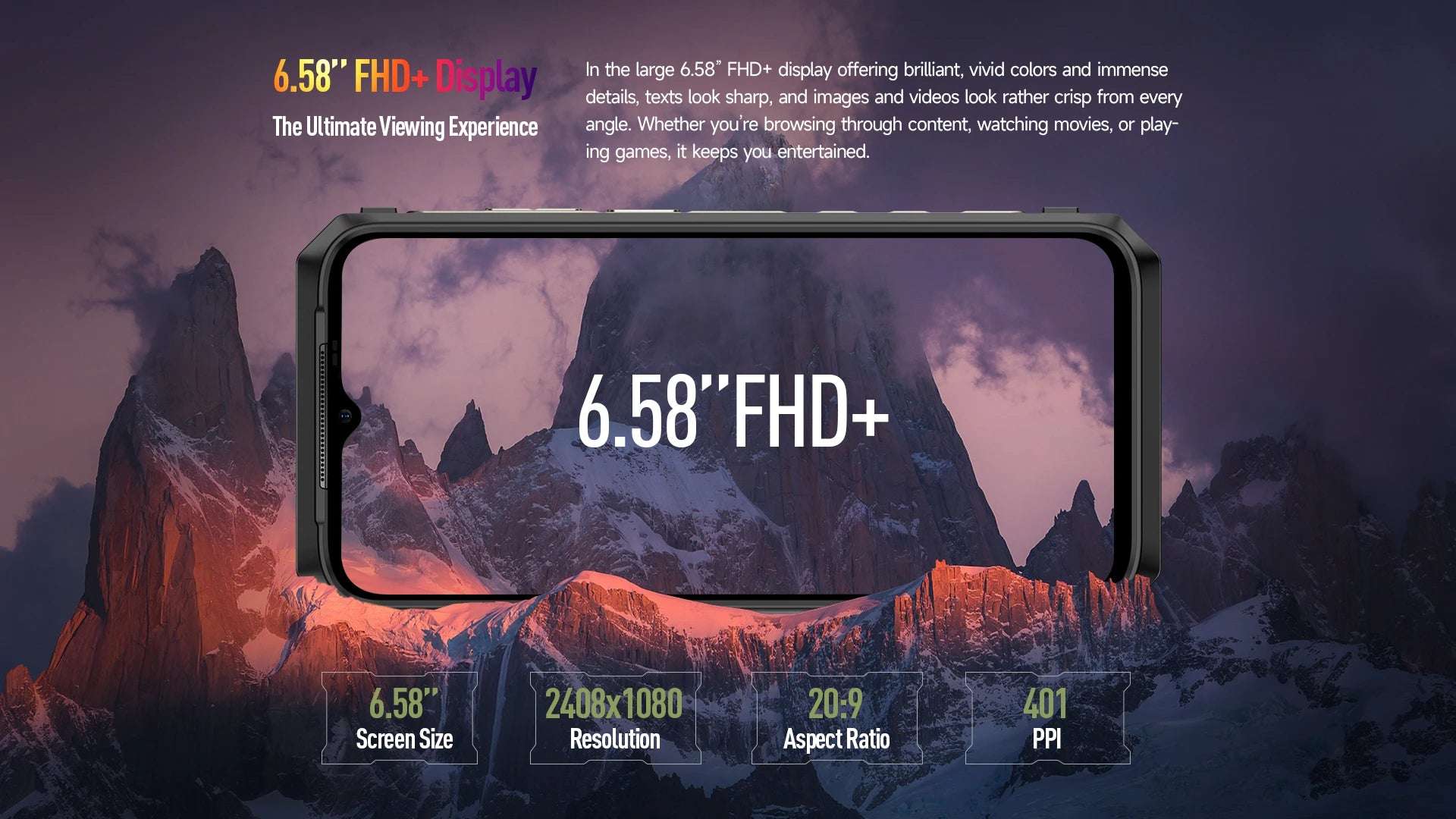 Ulefone Power Armor 18T Ultra 5G Rugged Smartphone，Dimensity 7050，512GB ROM +24GB RAM ，THERMAL BY FLIR®,Android  13，108MP