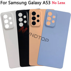 New For Samsung Galaxy A53 Back Cover Housing Rear Phone Case Door Replacement For Samsung A53 5G Battery Cover With Lens +Logo