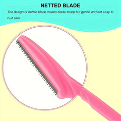 Multipurpose Eyebrow Razor Set For Women Men Dermaplaning Tool Easy To Use Face Shaver Blades Makeup Color Mixing