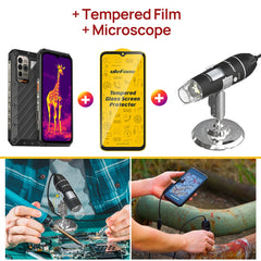 هاتف Ulefone Power Armor 18T Ultra 5G الذكي المتين، Dimensity 7050، ذاكرة وصول عشوائي (RAM) بسعة 512 جيجابايت + ذاكرة وصول عشوائي (RAM) بسعة 24 جيجابايت، حراري من FLIR®، أندرويد 13، بدقة 108 ميجابكسل