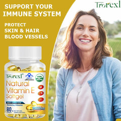Trorexl Supplementing Vitamin E Capsules Tighten skin brighten complexion Vascular Protective Supplements