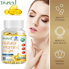 Trorexl Supplementing Vitamin E Capsules Tighten skin brighten complexion Vascular Protective Supplements