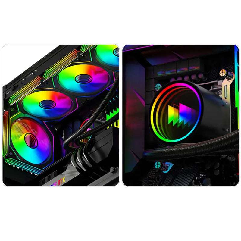 UPSIREN Poseidon mirror 360 ARGB All-in-one water cooling radiator/Infinity mirror lighting effects/TDP280W/Support LGA1700/AM5