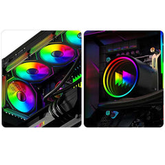 UPSIREN Poseidon mirror 360 ARGB All-in-one water cooling radiator/Infinity mirror lighting effects/TDP280W/Support LGA1700/AM5