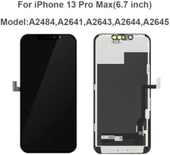 شاشة بديلة لهاتف iPhone 13 Pro Max مقاس 6.7 بوصة شاشة LCD ثلاثية الأبعاد تعمل باللمس مع إطار محول رقمي تجميع كامل