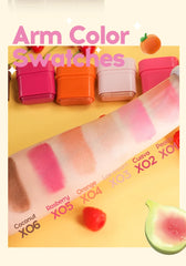 2-in-1 Flat Tube Fruit Blush & Lipstick Stick | Easy to Apply, Highlighter & Contour | Multi-Use Lip & Cheek Makeup