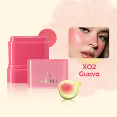 2-in-1 Flat Tube Fruit Blush & Lipstick Stick | Easy to Apply, Highlighter & Contour | Multi-Use Lip & Cheek Makeup