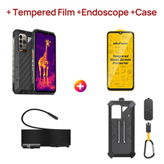 هاتف Ulefone Power Armor 18T Ultra 5G الذكي المتين، Dimensity 7050، ذاكرة وصول عشوائي (RAM) بسعة 512 جيجابايت + ذاكرة وصول عشوائي (RAM) بسعة 24 جيجابايت، حراري من FLIR®، أندرويد 13، بدقة 108 ميجابكسل