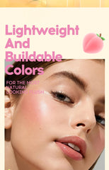 2-in-1 Flat Tube Fruit Blush & Lipstick Stick | Easy to Apply, Highlighter & Contour | Multi-Use Lip & Cheek Makeup