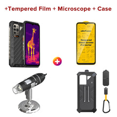 هاتف Ulefone Power Armor 18T Ultra 5G الذكي المتين، Dimensity 7050، ذاكرة وصول عشوائي (RAM) بسعة 512 جيجابايت + ذاكرة وصول عشوائي (RAM) بسعة 24 جيجابايت، حراري من FLIR®، أندرويد 13، بدقة 108 ميجابكسل