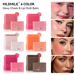 2-in-1 Flat Tube Fruit Blush & Lipstick Stick | Easy to Apply, Highlighter & Contour | Multi-Use Lip & Cheek Makeup