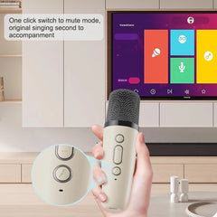 مكبر صوت عمودي احترافي للغناء مزود بتقنية البلوتوث، ميكروفون كاريوكي KTV عالي الجودة، ميكروفون لاسلكي صوتي بتقنية البلوتوث