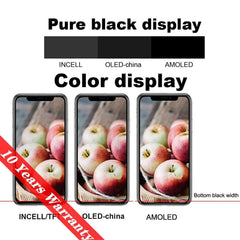 PINZHENG High Quality Display INCELL OLED OEM AMOLED For iPhone XS MAX X XR 11 12 13 MINI PRO PROMAX Screen Replacement LCD