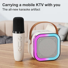 مكبر صوت عمودي احترافي للغناء مزود بتقنية البلوتوث، ميكروفون كاريوكي KTV عالي الجودة، ميكروفون لاسلكي صوتي بتقنية البلوتوث