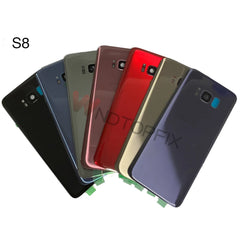 For Samsung Galaxy S8 G950F Back Battery Cover Door Rear Glass Housing Case For Samsung S8 Plus G955F Battery Cover With Lens