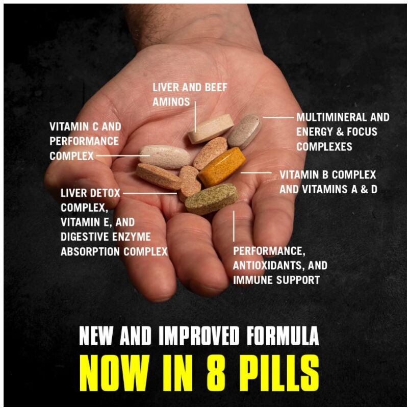 Animal Pak - Zinc, Vitamins C, B, D, and Amino Acids – Sports Nutrition Multivitamin for Women & Men, 30 Count
