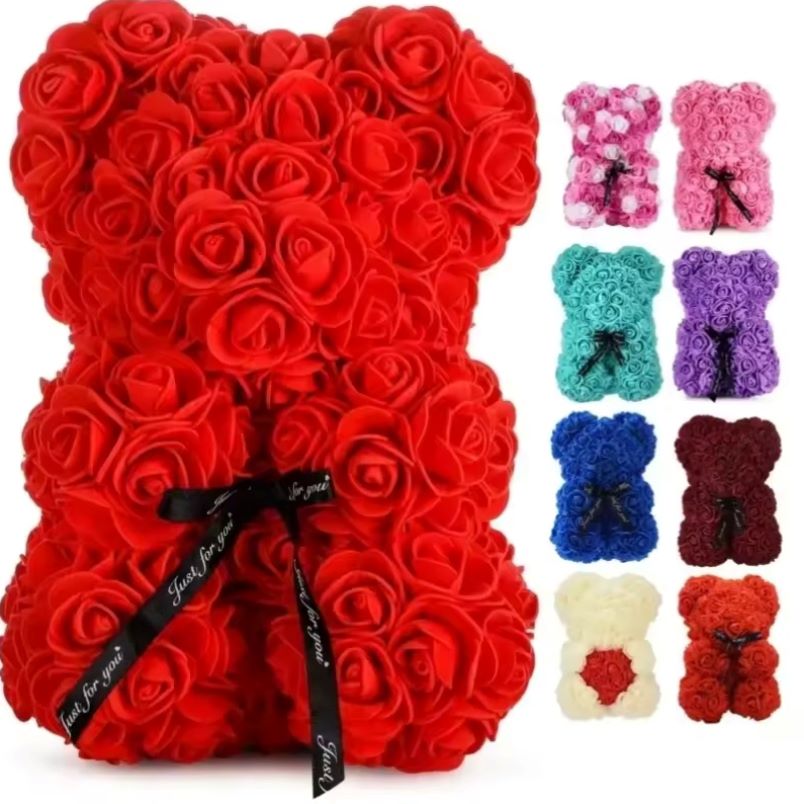 2024 New Artificial Rose Teddy Bear – A Special Gift for Mom & Loved Ones