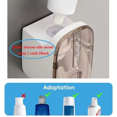 Automatic Toothpaste Dispenser – Wall-Mount Toothbrush Holder for Easy Use